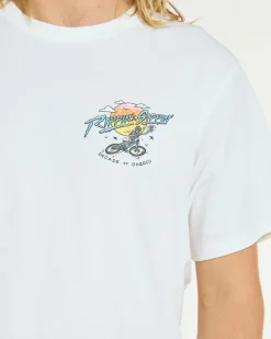 DHaRCO Tops*Mens Cotton Tee | Decade of White Decade of DHaRCO White