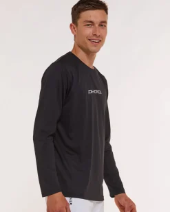 DHaRCO Tops*Mens Long Sleeve Tech Tee | Stealth