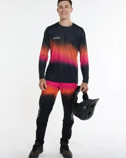 DHaRCO Tops*Mens Race Jersey | Black Snake