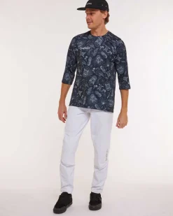 DHaRCO Tops*Mens 3/4 Sleeve Jersey | Dark Fraser