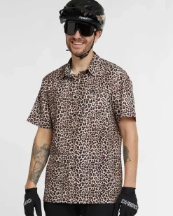 DHaRCO Tops*Mens Tech Party Shirt | Leopard