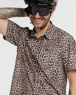 DHaRCO Tops*Mens Tech Party Shirt | Leopard