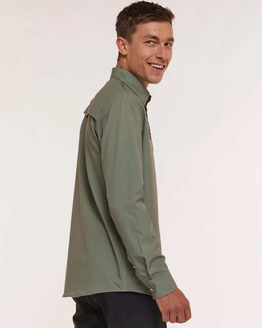 DHaRCO Tops*Mens Western Shirt | Kyle Strait Signature Edition Green