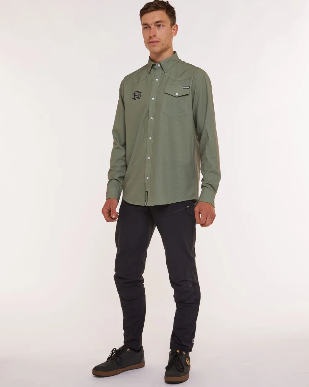 DHaRCO Tops*Mens Western Shirt | Kyle Strait Signature Edition Green