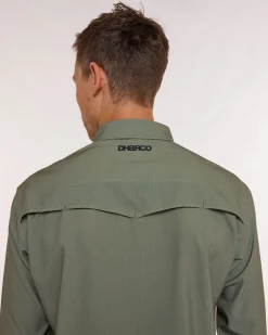 DHaRCO Tops*Mens Western Shirt | Kyle Strait Signature Edition Green