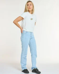 DHaRCO Tops*Womens Cotton Crop | Decade of White Decade of DHaRCO White
