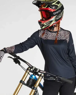 DHaRCO Tops*Womens Gravity Jersey | Leopard