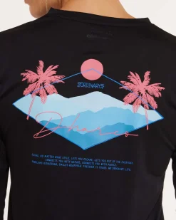 DHaRCO Tops*Womens Long Sleeve Tech Tee | Stealth