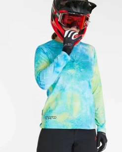 DHaRCO Tops*Womens Long Sleeve Tech Tee | Tie Dye