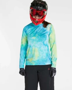 DHaRCO Tops*Womens Long Sleeve Tech Tee | Tie Dye