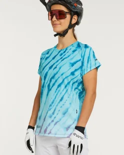 DHaRCO Tops*Womens Short Sleeve Jersey | Aqua Tiger