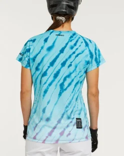 DHaRCO Tops*Womens Short Sleeve Jersey | Aqua Tiger