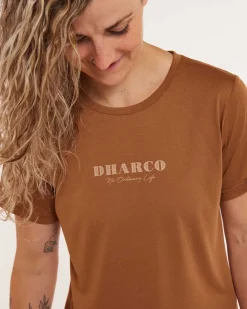 DHaRCO Tops*Womens Short Sleeve Tech Tee | Caramel