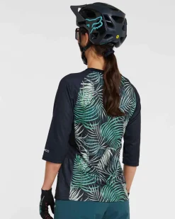 DHaRCO Tops*Womens 3/4 Sleeve Jersey | Burnt Brandy