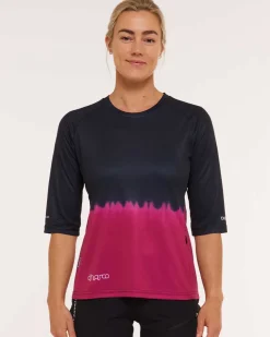 DHaRCO Tops*Womens 3/4 Sleeve Jersey | Cherry Dip