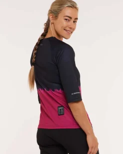 DHaRCO Tops*Womens 3/4 Sleeve Jersey | Cherry Dip