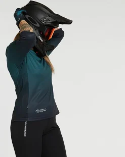 DHaRCO Tops*Womens 3/4 Sleeve Jersey | Forest Fade