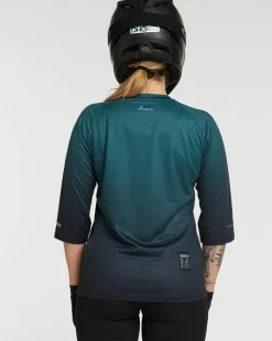 DHaRCO Tops*Womens 3/4 Sleeve Jersey | Forest Fade