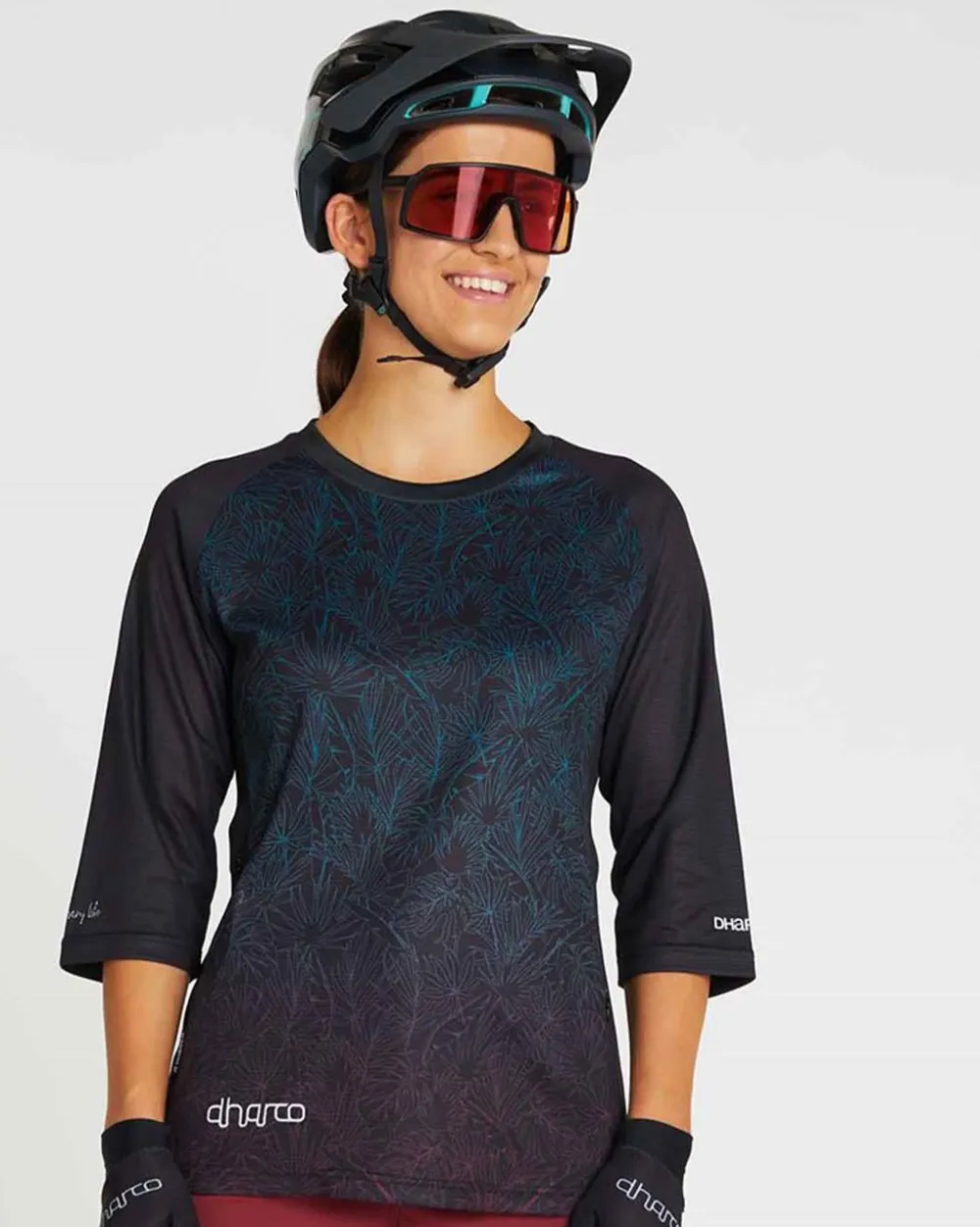 DHaRCO Tops*Womens 3/4 Sleeve Jersey | Tropical Fade