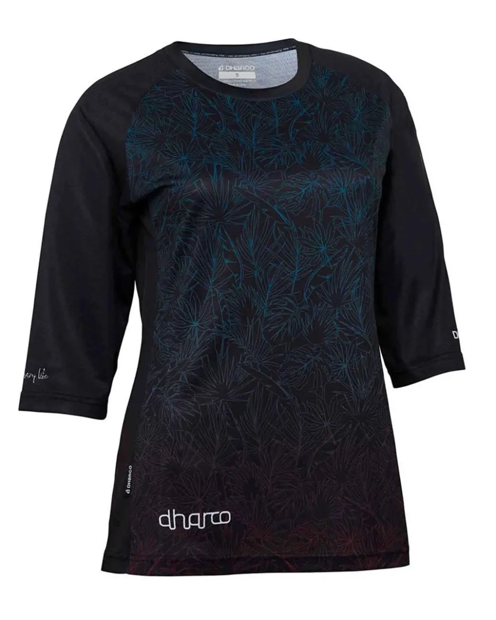 DHaRCO Tops*Womens 3/4 Sleeve Jersey | Tropical Fade
