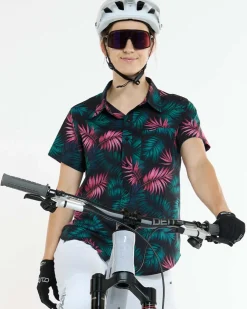 DHaRCO Tops*Womens Tech Party Shirt | Dark Fern