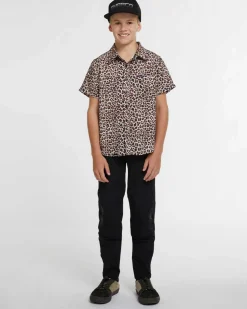 DHaRCO Tops*Youth Tech Party Shirt | Leopard