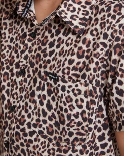 DHaRCO Tops*Youth Tech Party Shirt | Leopard