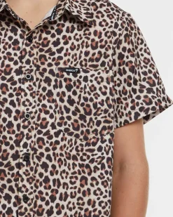 DHaRCO Tops*Youth Tech Party Shirt | Leopard